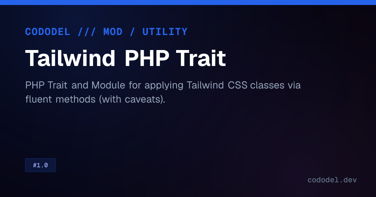 Tailwind PHP Trait | Cododel